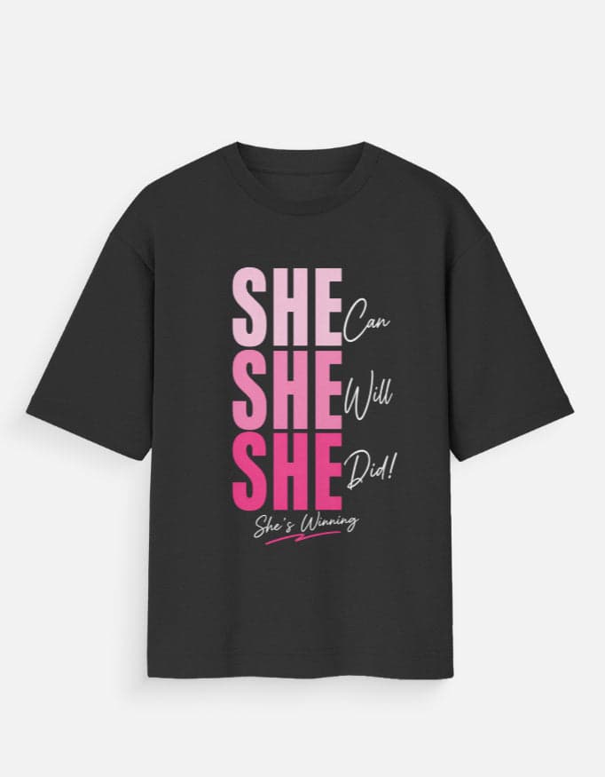 She Can. She Will. She Did. — worn