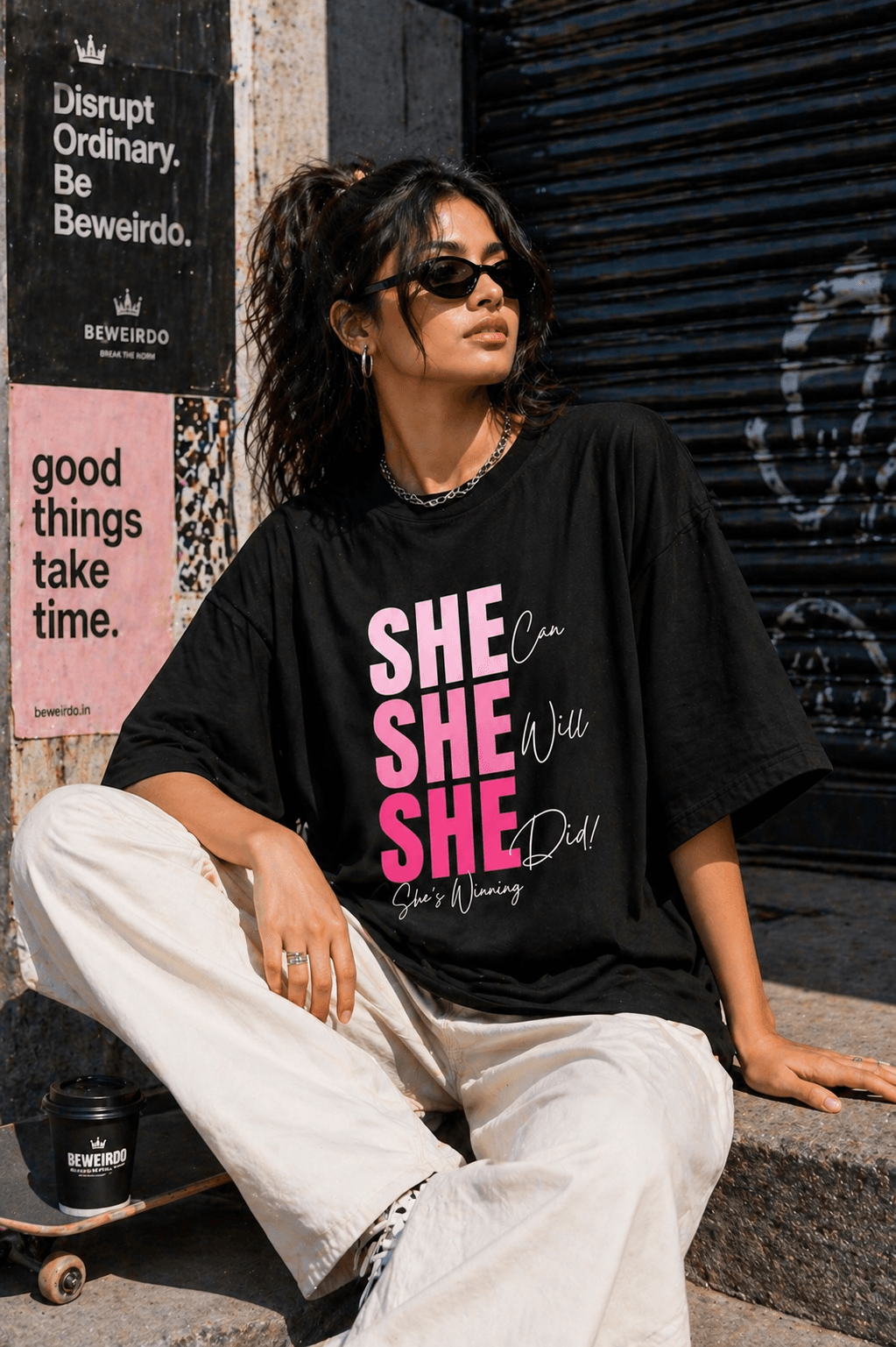 She Can She Will She Did tee, women's collection